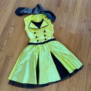 Yellow & Black Dance Costume | Girls Size 6/7